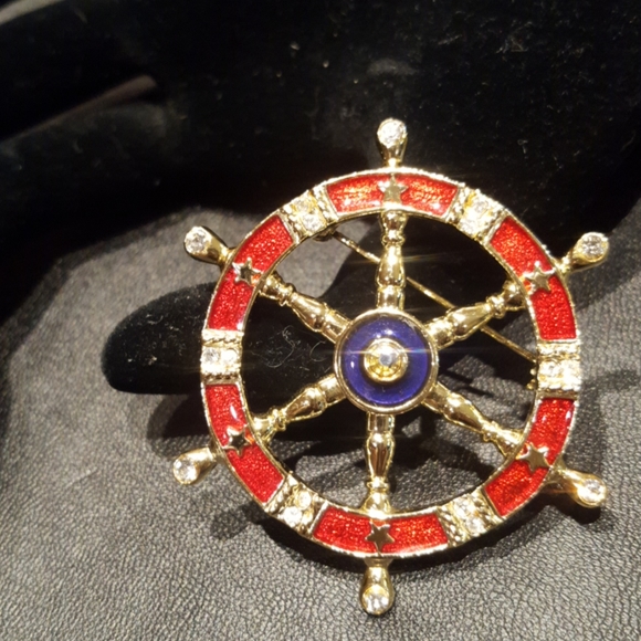 Danecraft Vintage Wheel Brooch - Picture 1 of 7
